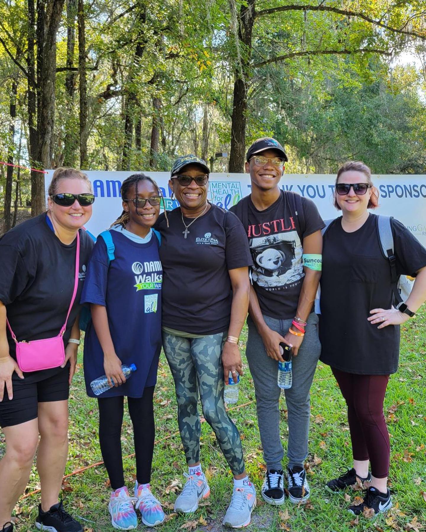 group of people smiling